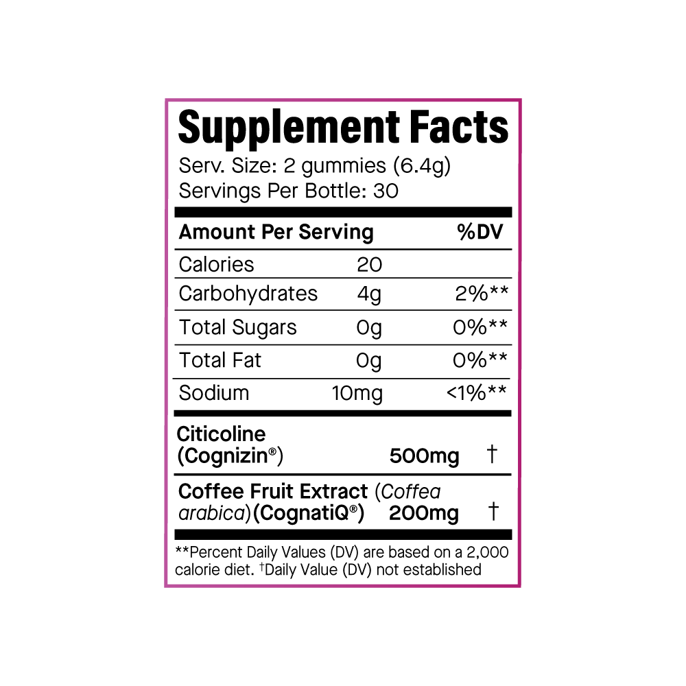 Focus Chews with Cognizin® and CognatiQ®
