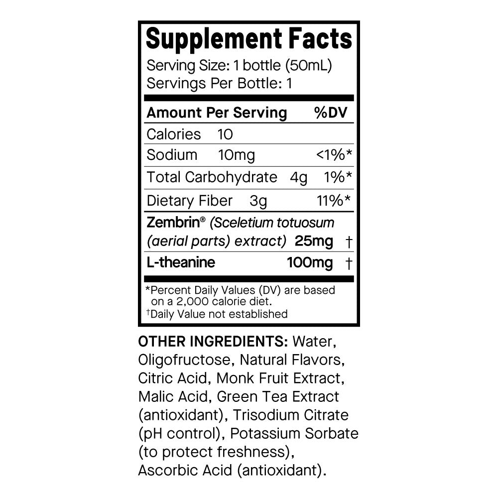 Ananda Stress Shot | Zembrin (kanna) + L-theanine | (4pk)